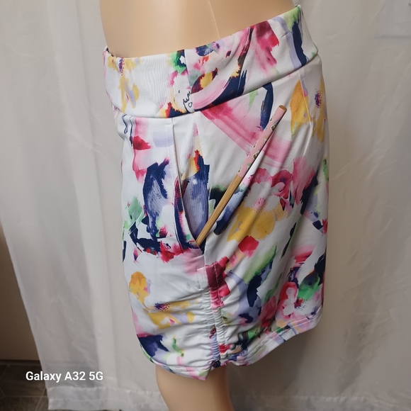EP Newyork Skort Women  Tennis Y Golf Colorful Abstract Print Women's Skirt Sz.M - Picture 5 of 12